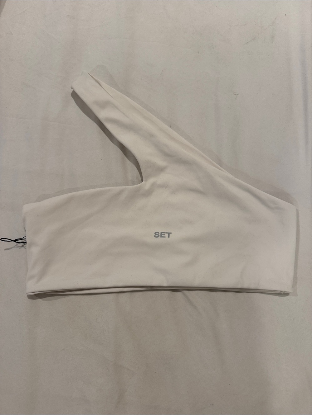 SET Active White One-Shoulder Active Bra Luxform White